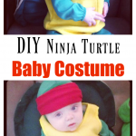Semi-Homemade Baby Ninja Turtle Costume