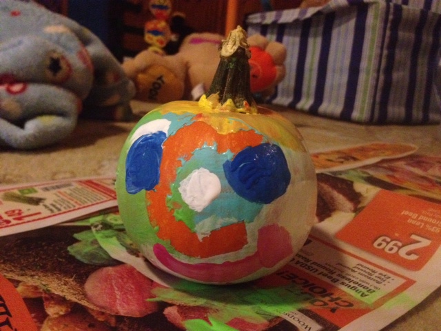 decorated pumpkin