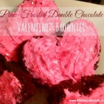 Pink-Frosted Double Chocolate Valentine’s Brownies