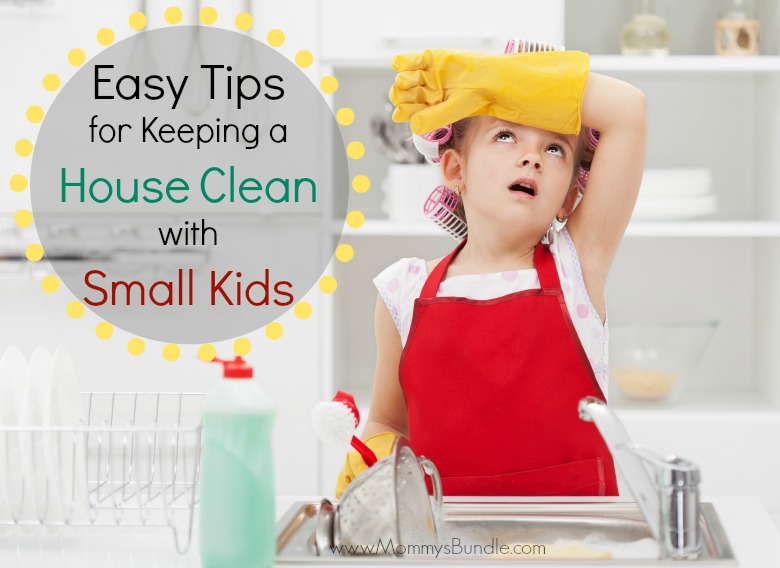 Easy cleaning tips for the home when you have small kids. Three ways you can declutter and organize with little time.