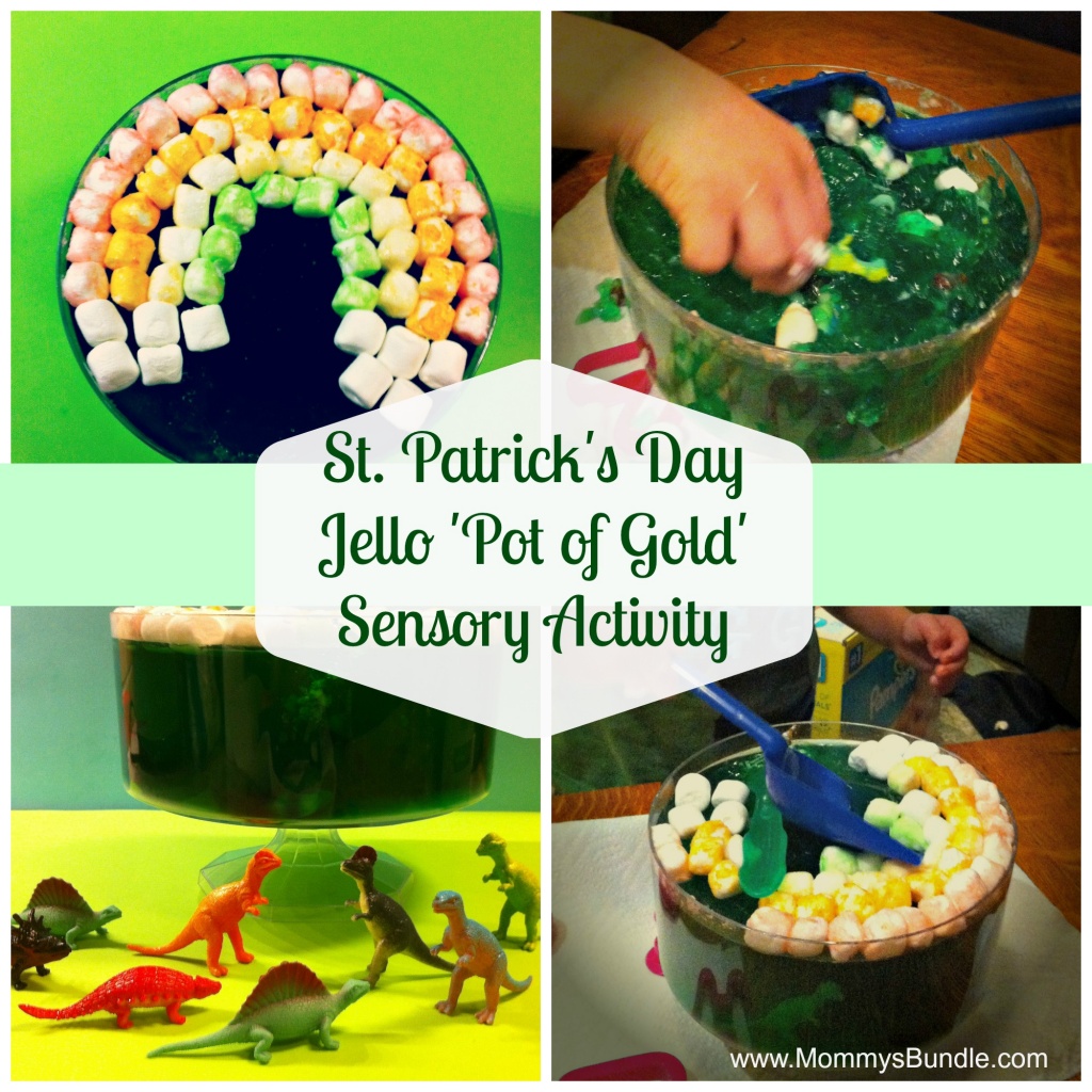 Jello Sensory Activity for St. Patrick's Day