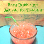 Easy Bubble Art Activity for Toddlers