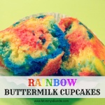 Delicious Rainbow Buttermilk Cupcake Recipe
