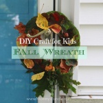 Colorful DIY Fall Wreath Craft for Kids