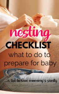 baby prep checklist for pregnancy