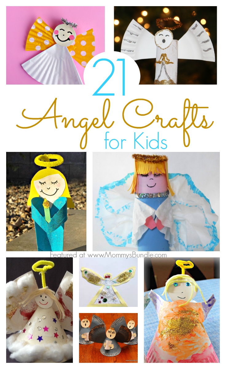 21 Angel Crafts for Kids: Fun and beautiful Christmas crafts for kid's to make this holiday!