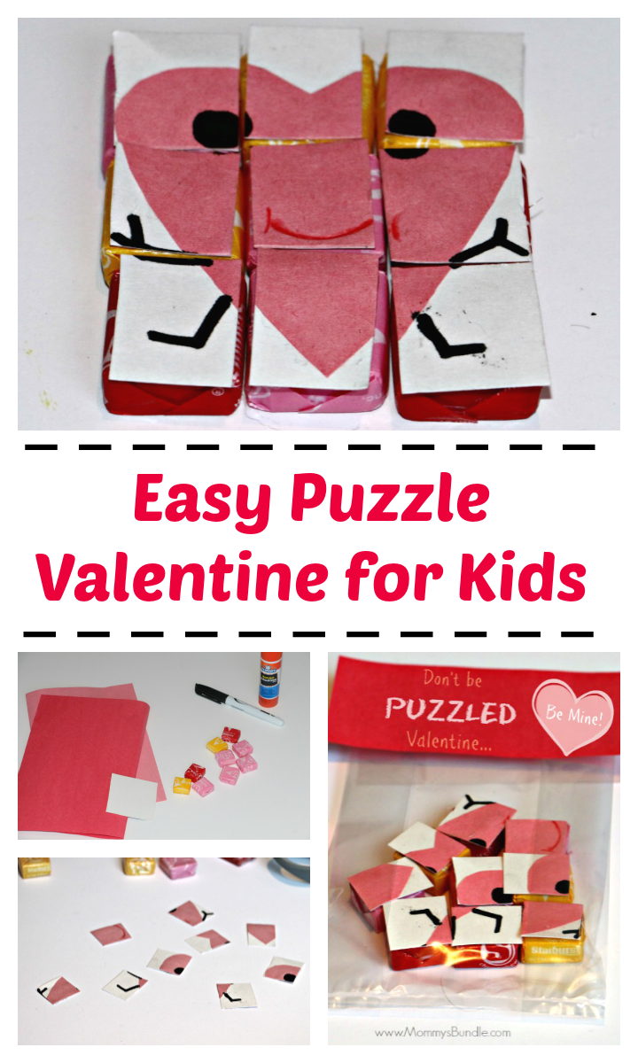 DIY Puzzle Valentine for Kids