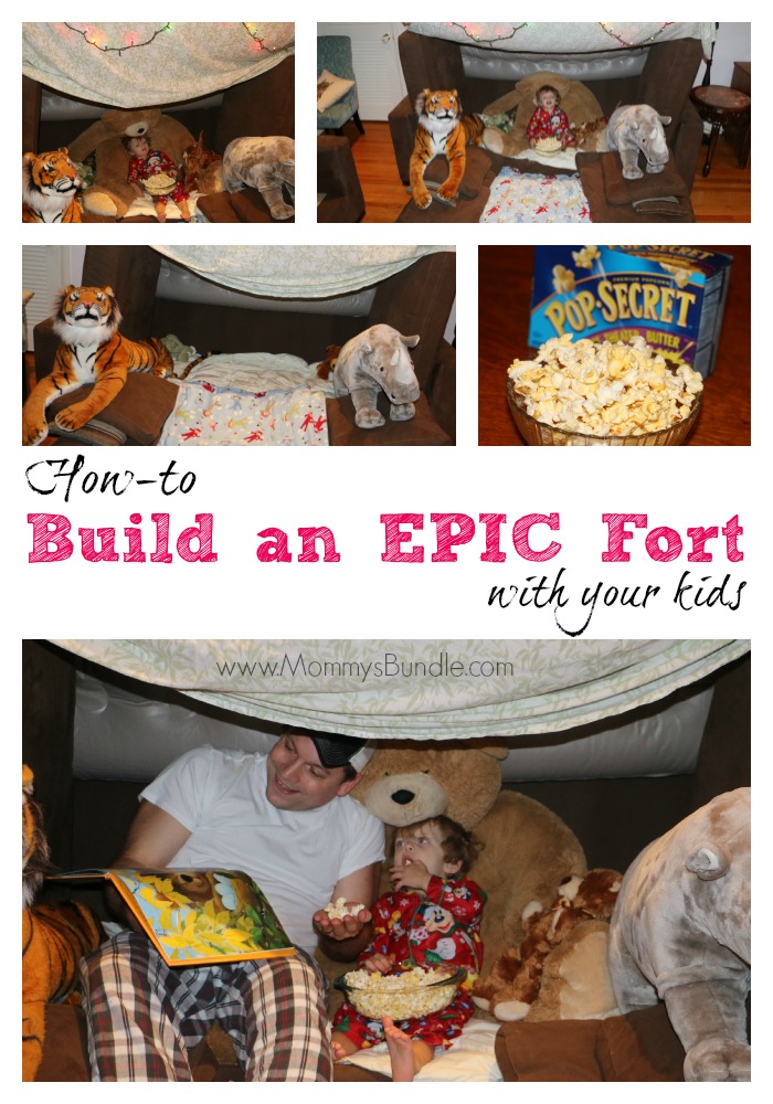 build an epic fort with kids