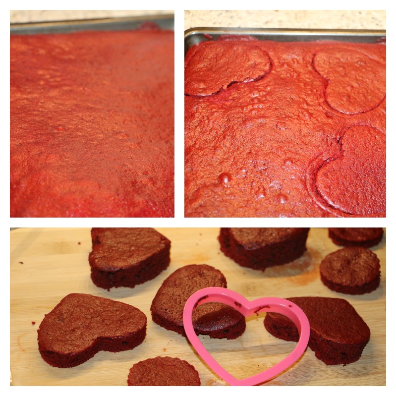 red velvet cake baked