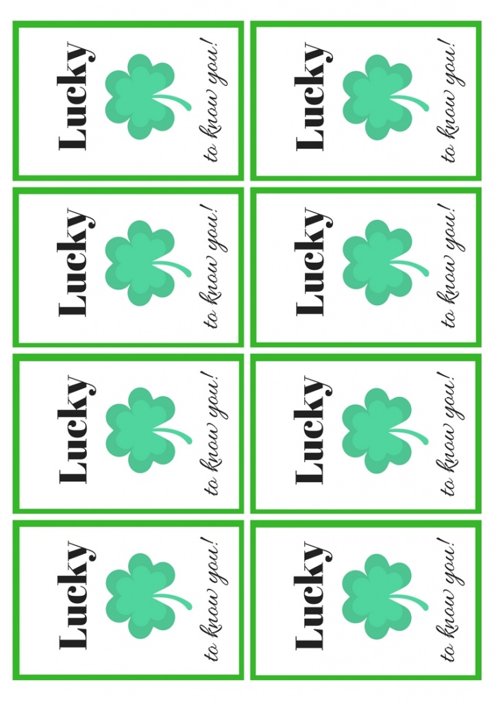 St. Patricks gift tags - printable.