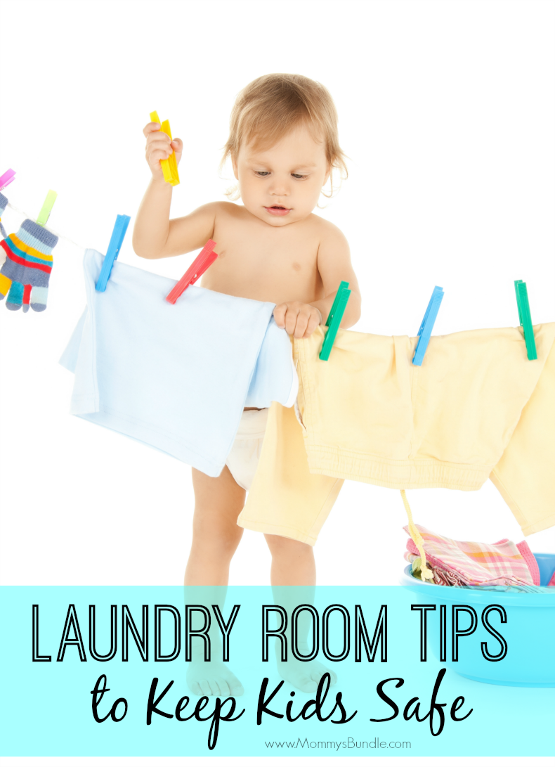Laundry Safety Tips: Protect kids from dangerous chemicals and detergents by following these easy child proofing / baby proofing tips!