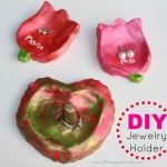 Handmade Flower Jewelry Dish for Mom