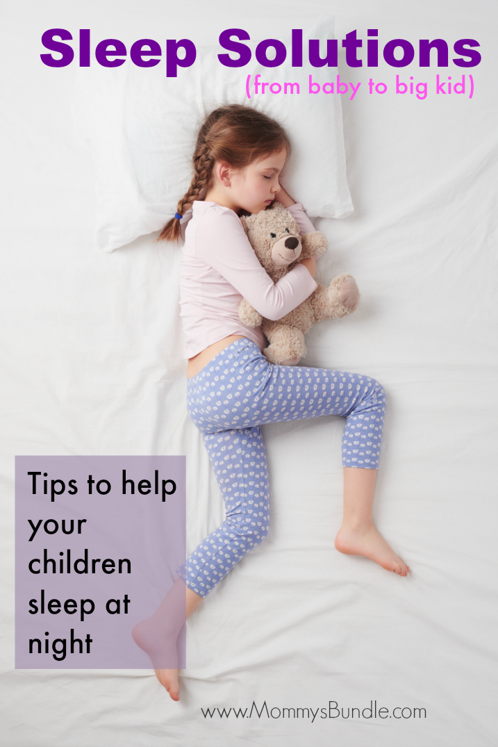 Sleep Solutions: If you struggle to get your kids to sleep at night, don't give up! These sleep tips will help you find something that works for your kid, from baby to big kid!