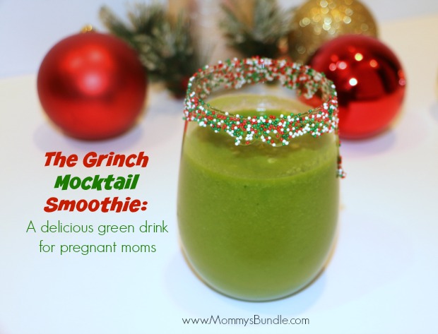 The Grinch Mocktail Smoothie A green smoothie for moms-to-be