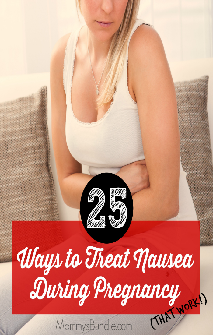 Morning Sickness: 25 Ways to Treat Nausea in Pregnancy. A comprehensive list including nausea-fighting foods and herbs and relaxation tips for moms-to-be!