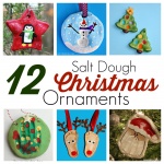 12 Salt Dough Christmas Ornaments for Kids