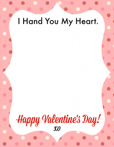 Valentines Printable Card for Kids