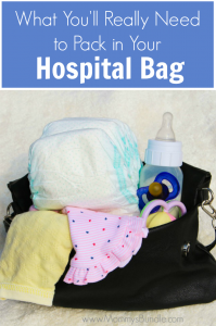 Pregnant? See my checklist of what you really need to pack in your hospital bag as you prepare for labor and delivery of your new baby (from a mom of three!)