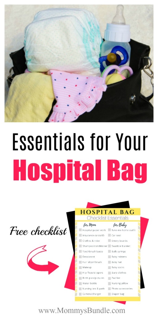 Hospital bag printable checklist