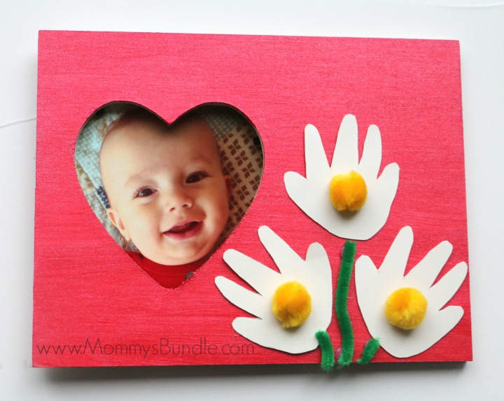 diy mother's day picture frame craft for kids