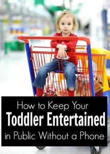 Great tips to prevent tantrums and keep your toddler entertained when you are out in public places like restaurants, grocery stores and department stores.