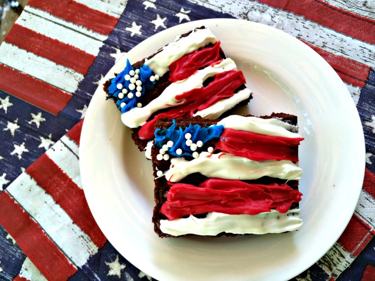 flag brownies for 4th of july
