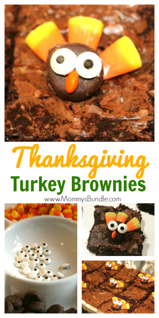 Adorably delicious and easy Thanksgiving dessert idea for kids and adults! These turkey brownies, are a hit for a holiday party!