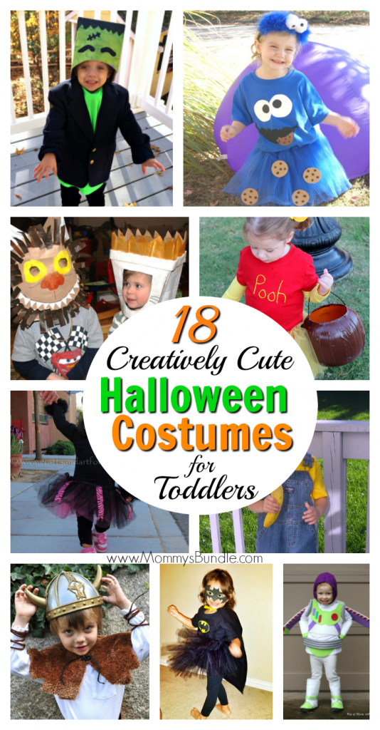 The CUTEST (and super creative) DIY Halloween costumes for toddlers (boys and girls)! Such easy ideas to make the holiday even more fun for kids!