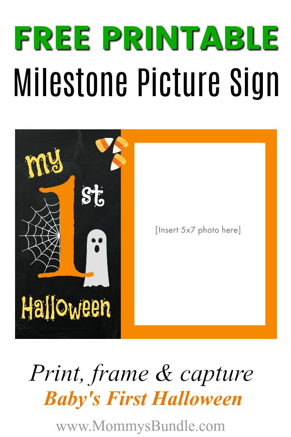 My first Halloween printable milestone sign.