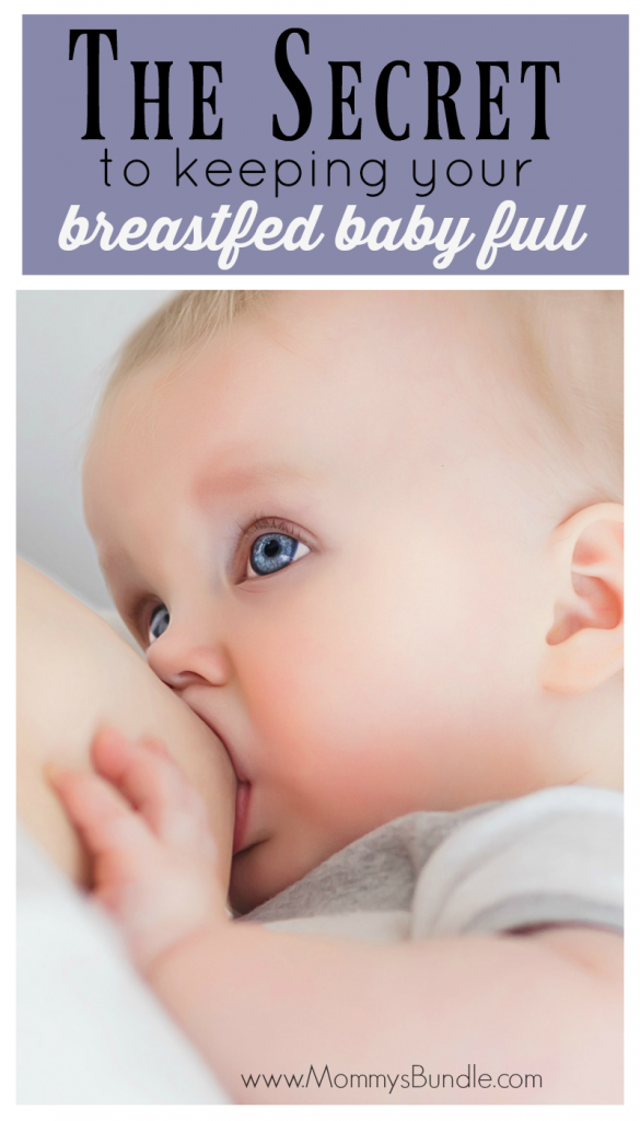 Think your nursing baby is still hungry after feeding? Learn how to get your new baby full with just breast milk! Whether you are nursing or pumping, this tip is a life-saver!