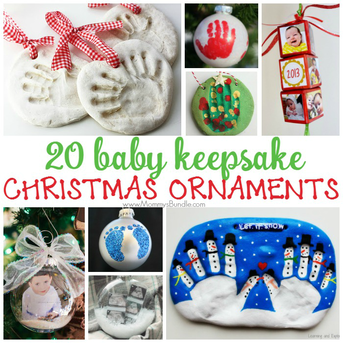 Make baby's first Christmas special with these keepsake ornaments! The mix of crafts includes handprint, footprints, pictures and more!