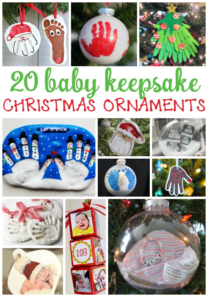 Adorable Christmas ornaments for baby and toddlers! These 20 keepsakes will make baby's first Christmas special.