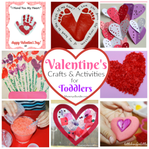 The BEST Valentines crafts and activities for toddlers. Here you'll find easy play ideas and art for little kids to make on Valentine's Day!