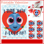 Finding Dory Valentine – Free Printable