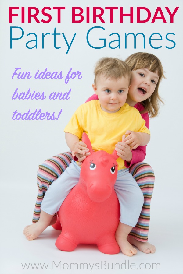 Easy games and activities for a first birthday party. Whether you're looking to celebrate a baby boy or baby girl's birthday, you can't go wrong with these classic ways to play!