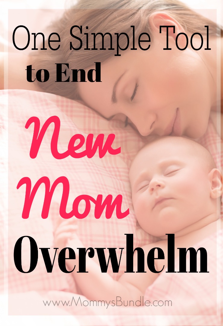 BEST idea for mom with newborn!! End mommy brain or new mom stress and overwhelm with this simple tip to help manage life with a baby those first few weeks! 