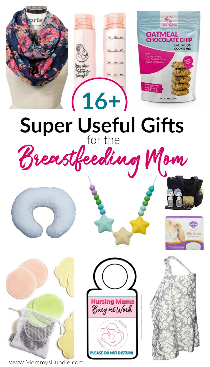 SUPER useful and unique gift ideas for the breastfeeding mom! Whether for Christmas or a baby shower, a new and nursing mom will love these practical gifts!! #newmom #breastfeedinggifts #giftsformoms #breastfeeding