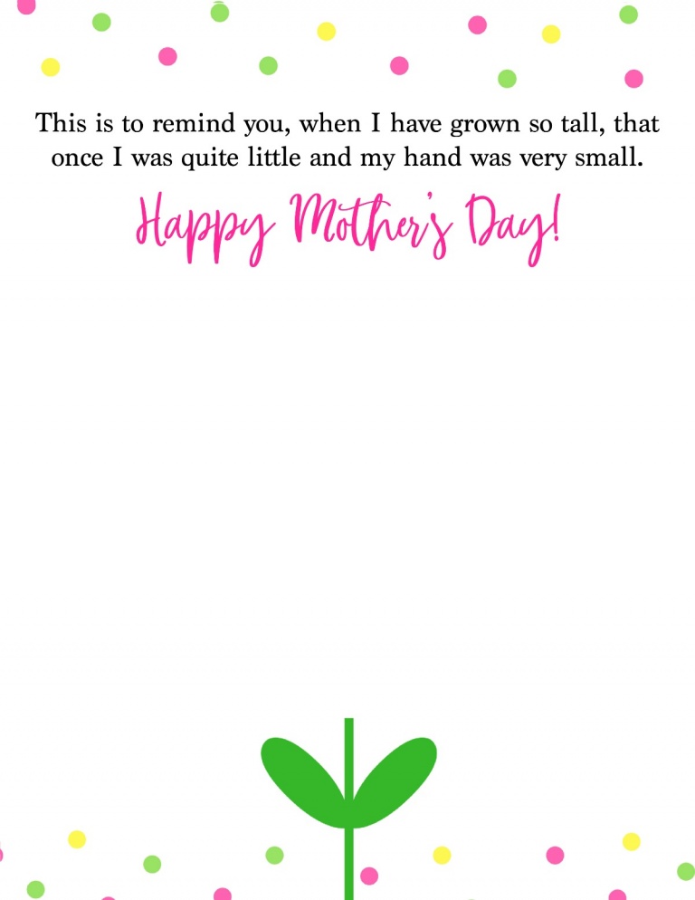 Easy Flower Handprint Keepsake Card for Mom - Mommy's Bundle