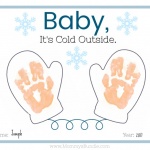 Winter Handprint Craft for Babies, Toddlers & Preschoolers [Printable]