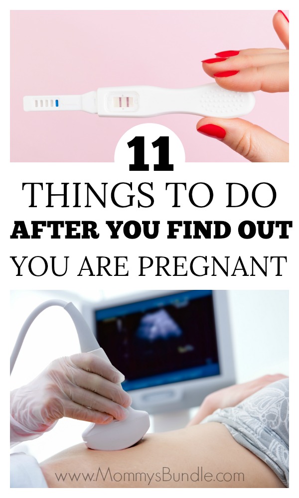 List of things to do after you know you are pregnant.