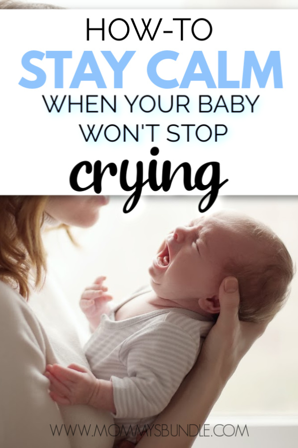 how to stay calm when baby cries
