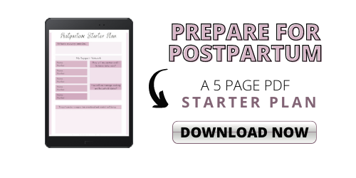 free postpartum planner